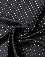 Schwarz gepunkteter Seidenfoulard