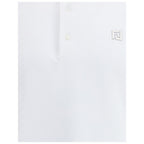 White Cotton Polo Shirt