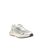 White Calf Leather Bos Taurus Athletic Sneakers