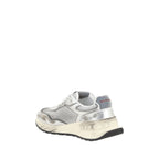 White Calf Leather Bos Taurus Athletic Sneakers