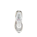 White Calf Leather Bos Taurus Athletic Sneakers