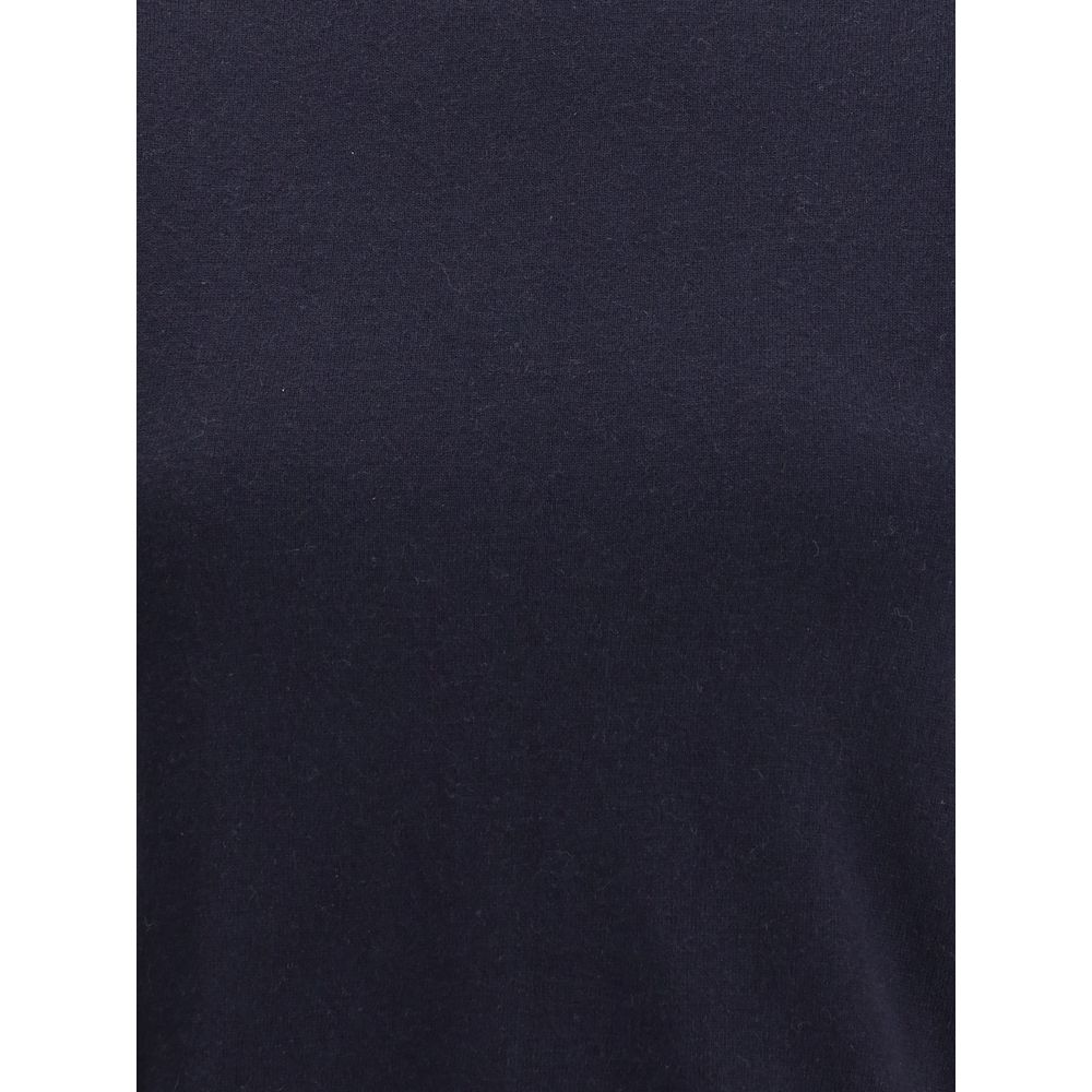 Blaues Baumwoll-T-Shirt