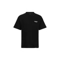 Schwarzes Baumwoll-T-Shirt