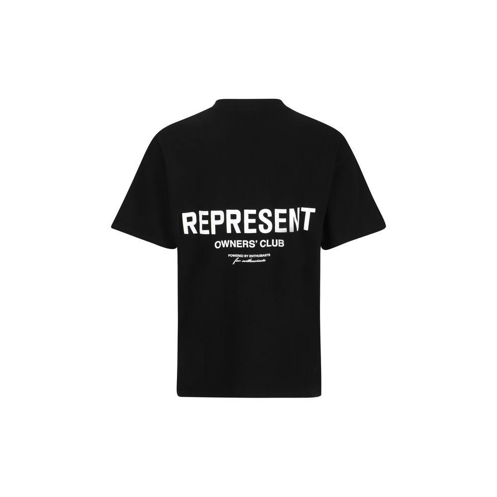 Schwarzes Baumwoll-T-Shirt
