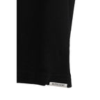 Schwarzes Baumwoll-T-Shirt