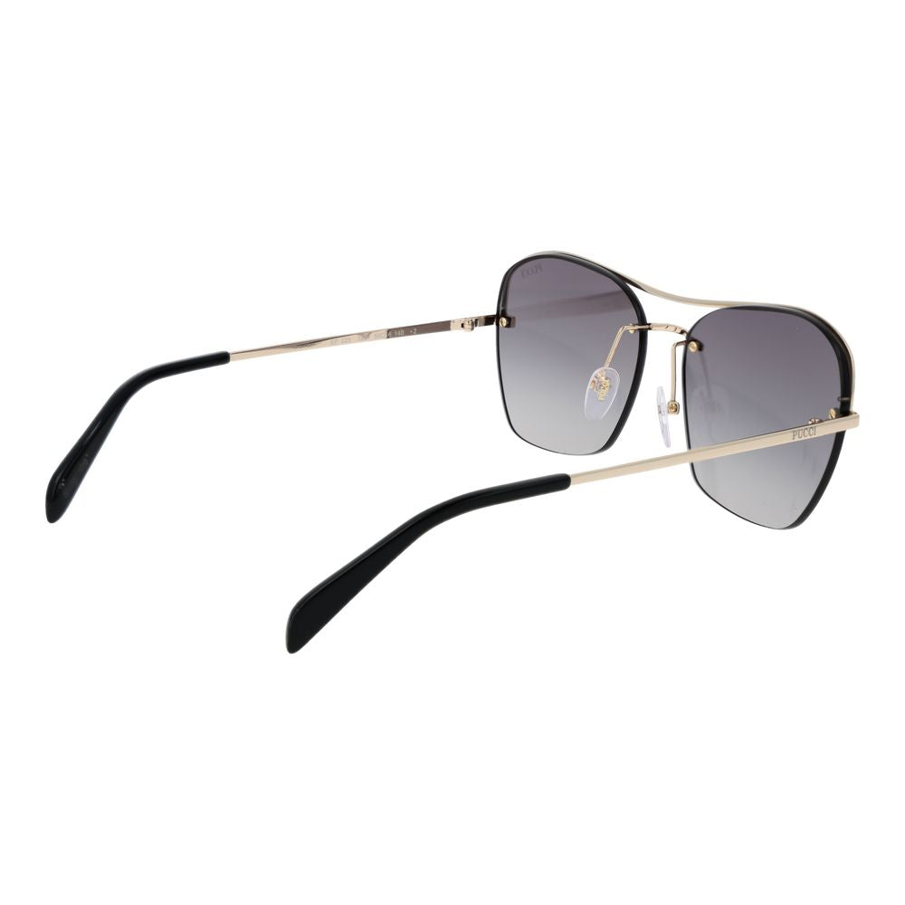 Sonnenbrille aus Goldmetall