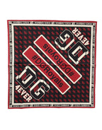 Mehrfarbiges #DGRoyals quadratisches Foulard 50cm x 49,5cm Halstuch