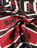 Mehrfarbiges #DGRoyals quadratisches Foulard 50cm x 49,5cm Halstuch