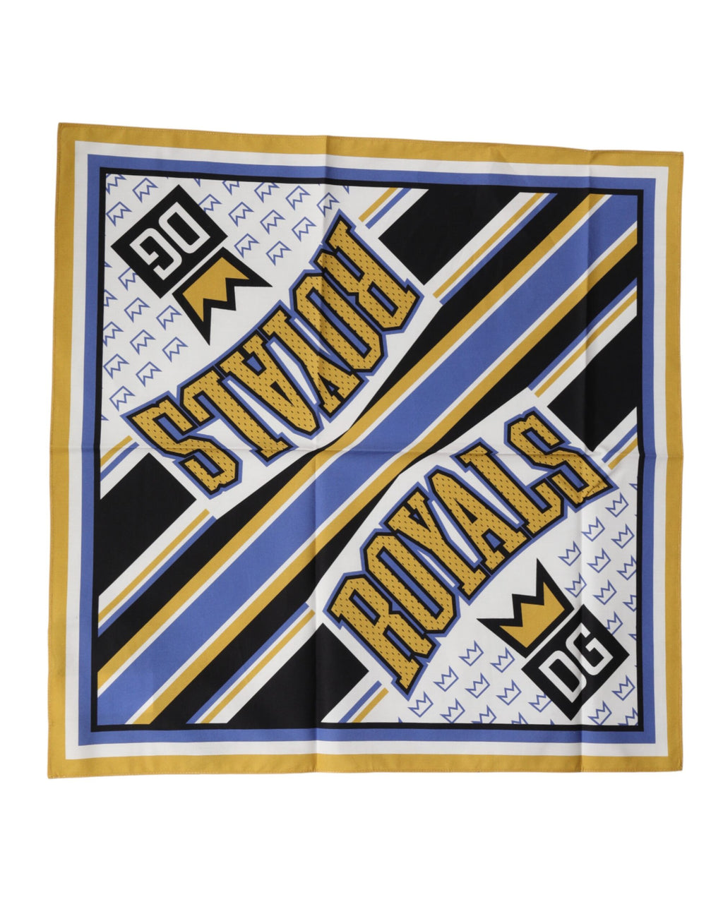 Mehrfarbiger DG Royals Quadrat Foulard Herren 50cm x 50cm Schal