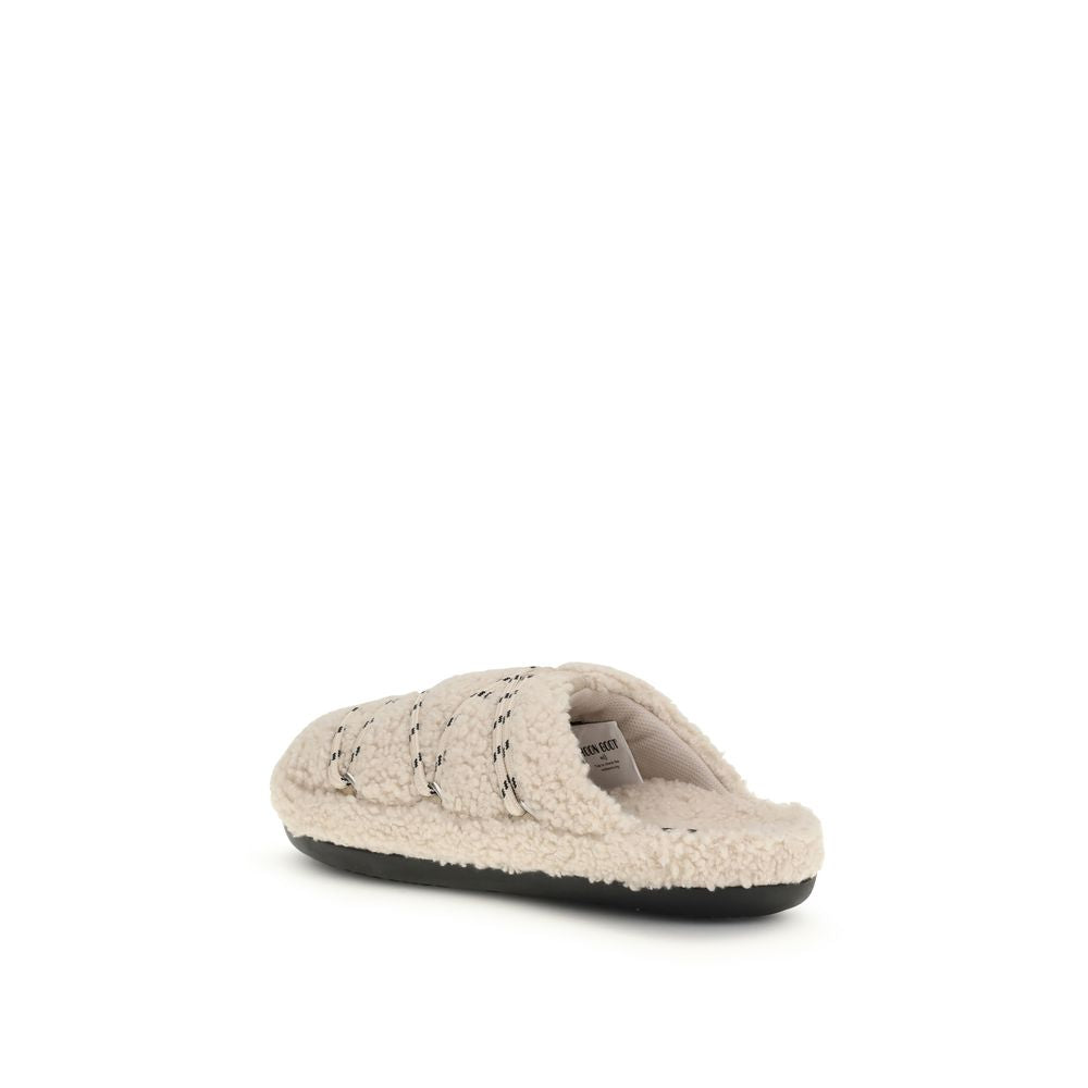 Beige Polyamid-Ballerinas
