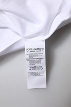 White Eleganza Cotton Crew Neck Tee T-shirt