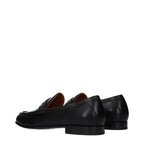 Schwarze Loafer aus Leder zum Reinschlüpfen