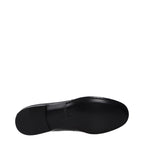 Schwarze Loafer aus Leder zum Reinschlüpfen