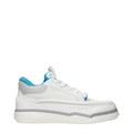 Weiße Low-Top-Sneakers aus Leder