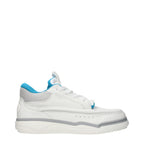 Weiße Low-Top-Sneakers aus Leder