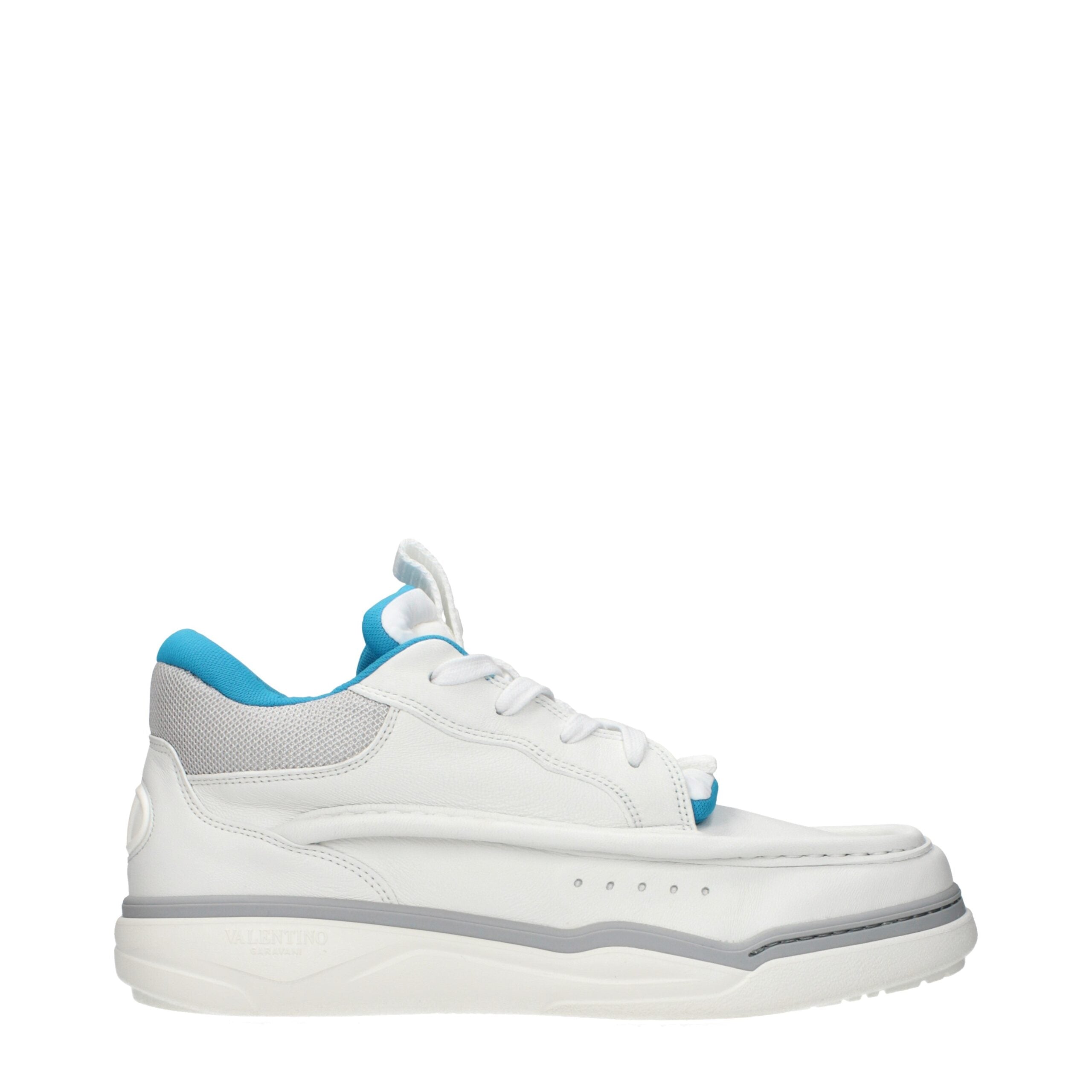 Weiße Low-Top-Sneakers aus Leder