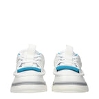 Weiße Low-Top-Sneakers aus Leder
