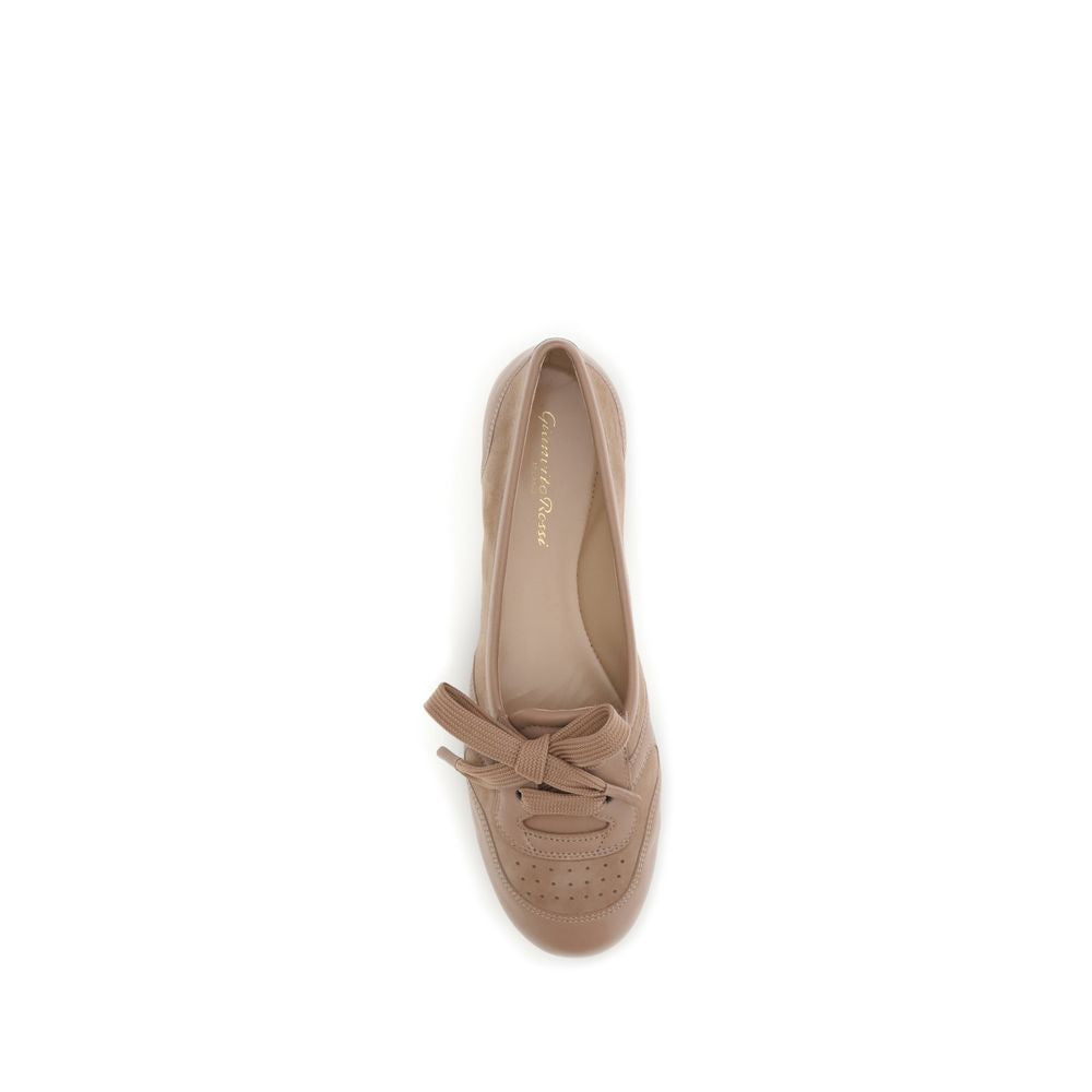 Ballerinas aus Kalbsleder, mehrfarbig