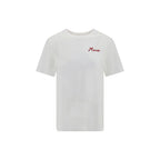 Weißes Baumwoll-T-Shirt