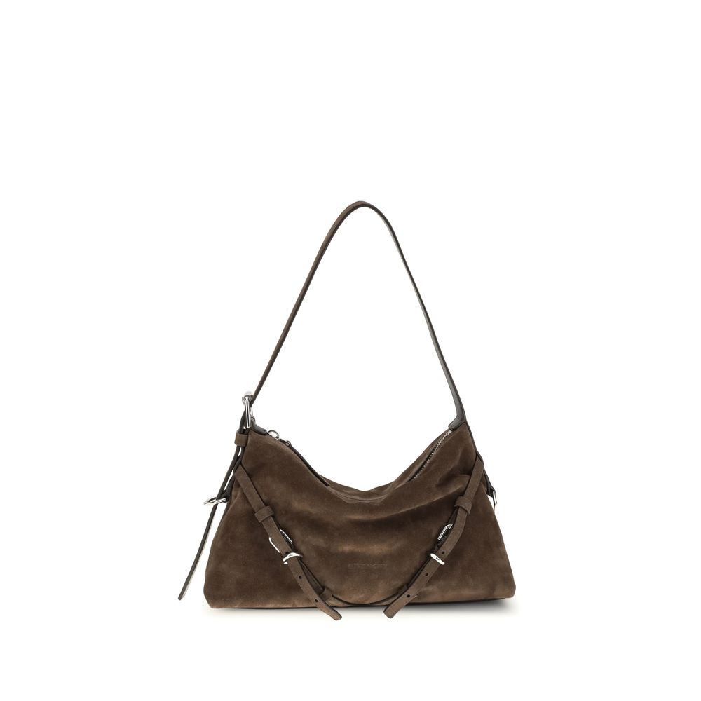 Schultertasche aus braunem Kalbsleder Bos Taurus