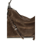 Schultertasche aus braunem Kalbsleder Bos Taurus