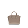 Borsa in pelle di vitello grigio Bos Taurus