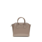 Borsa in pelle di vitello grigio Bos Taurus