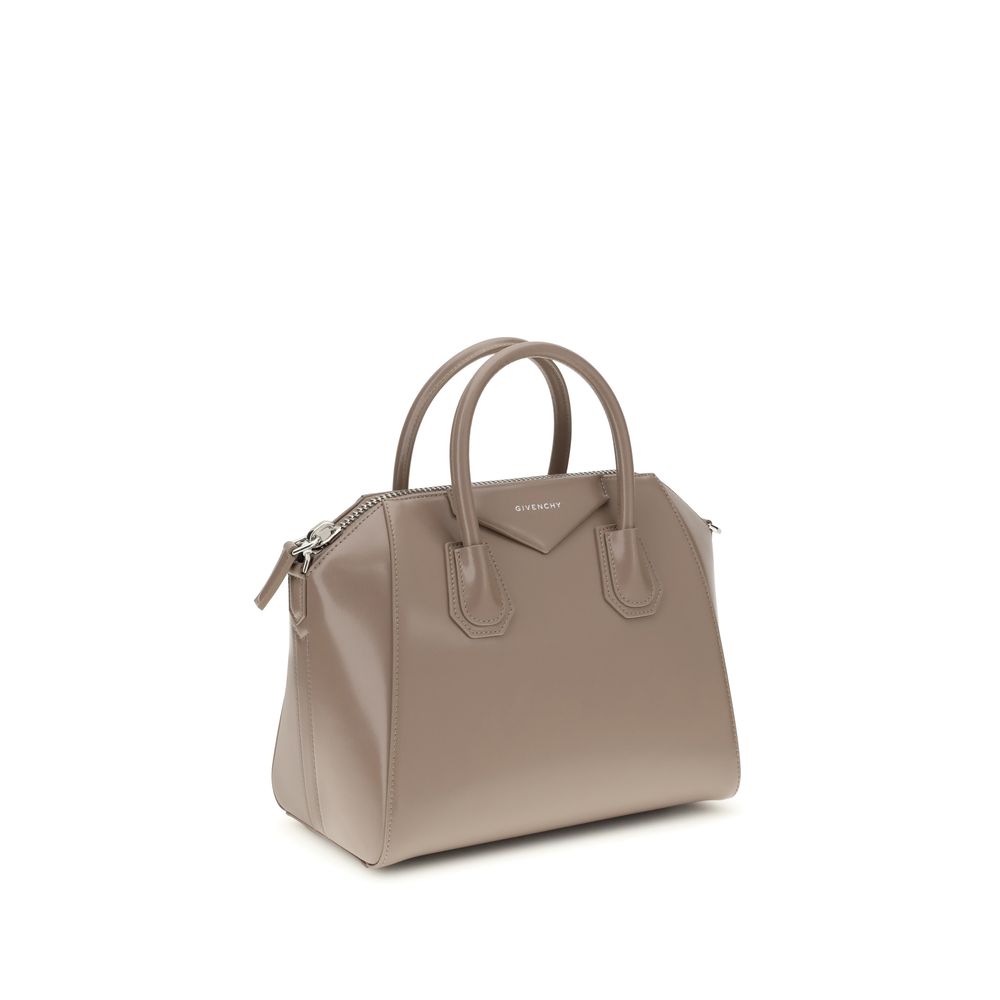 Borsa in pelle di vitello grigio Bos Taurus