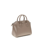 Borsa in pelle di vitello grigio Bos Taurus