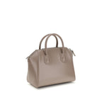 Borsa in pelle di vitello grigio Bos Taurus