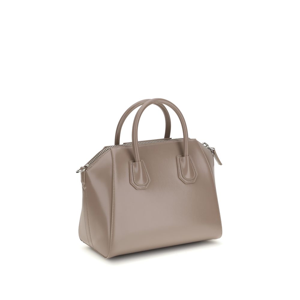 Borsa in pelle di vitello grigio Bos Taurus