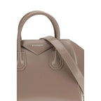 Borsa in pelle di vitello grigio Bos Taurus
