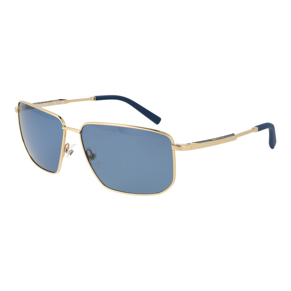 Sonnenbrille mit goldfarbenem Metallgestell