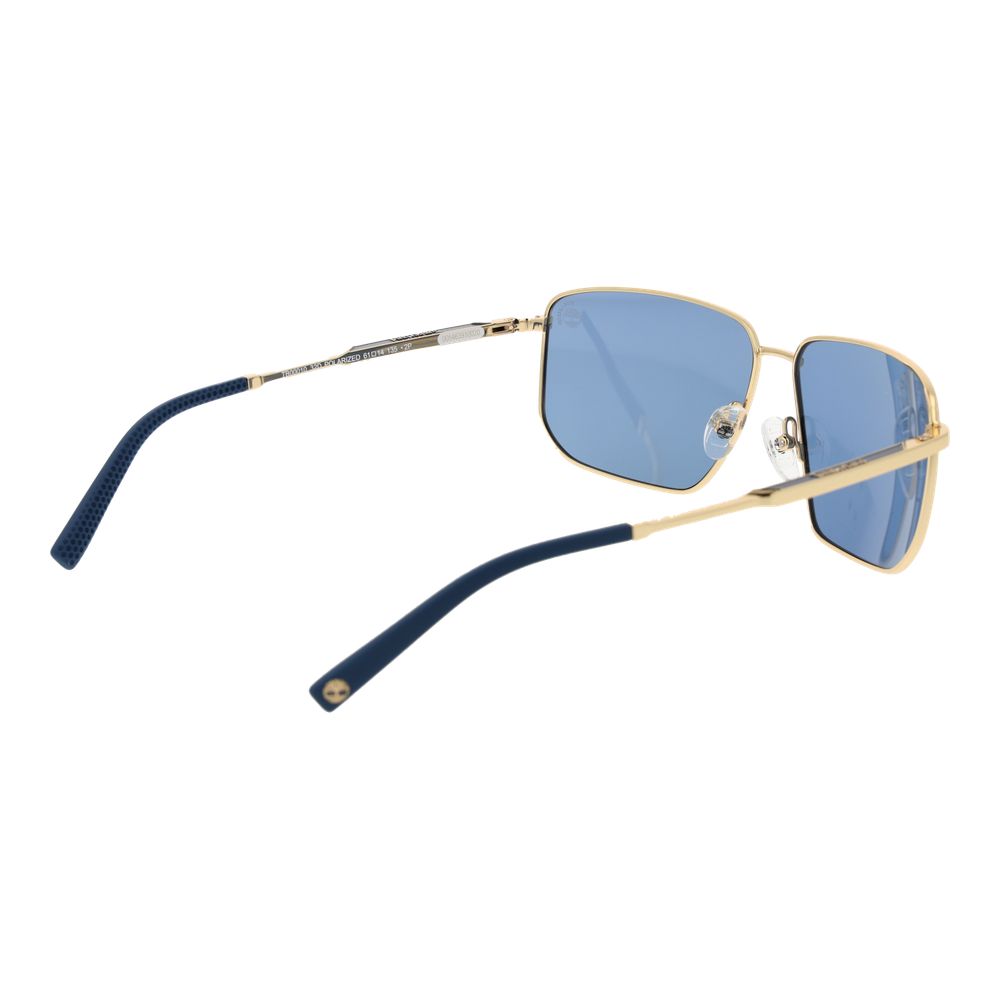 Sonnenbrille mit goldfarbenem Metallgestell