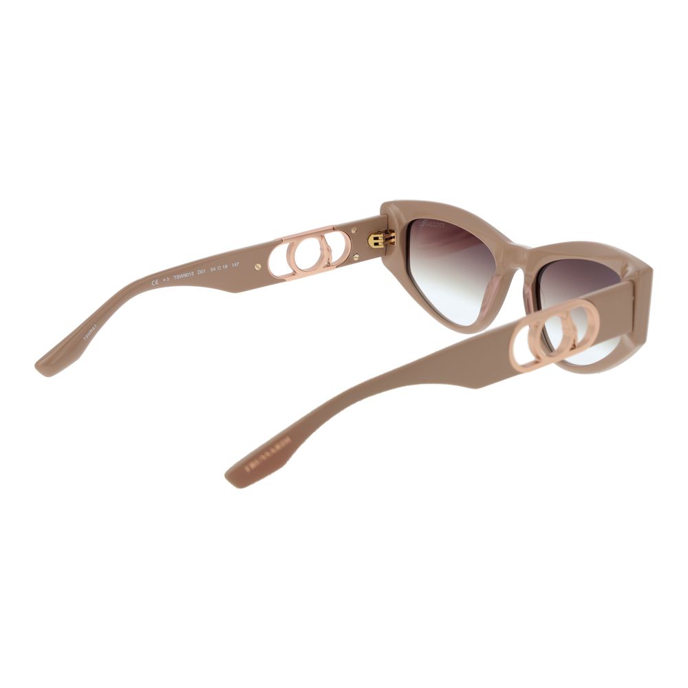 Beige Acetat-Sonnenbrille