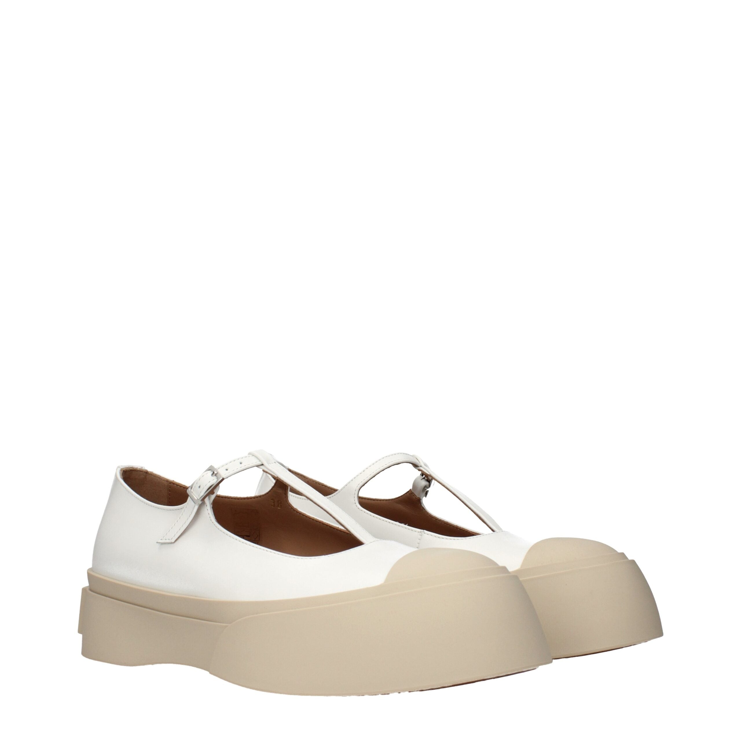 Mocassini slip-on in pelle bianca