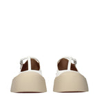 Weiße Slip-On Loafer aus Leder