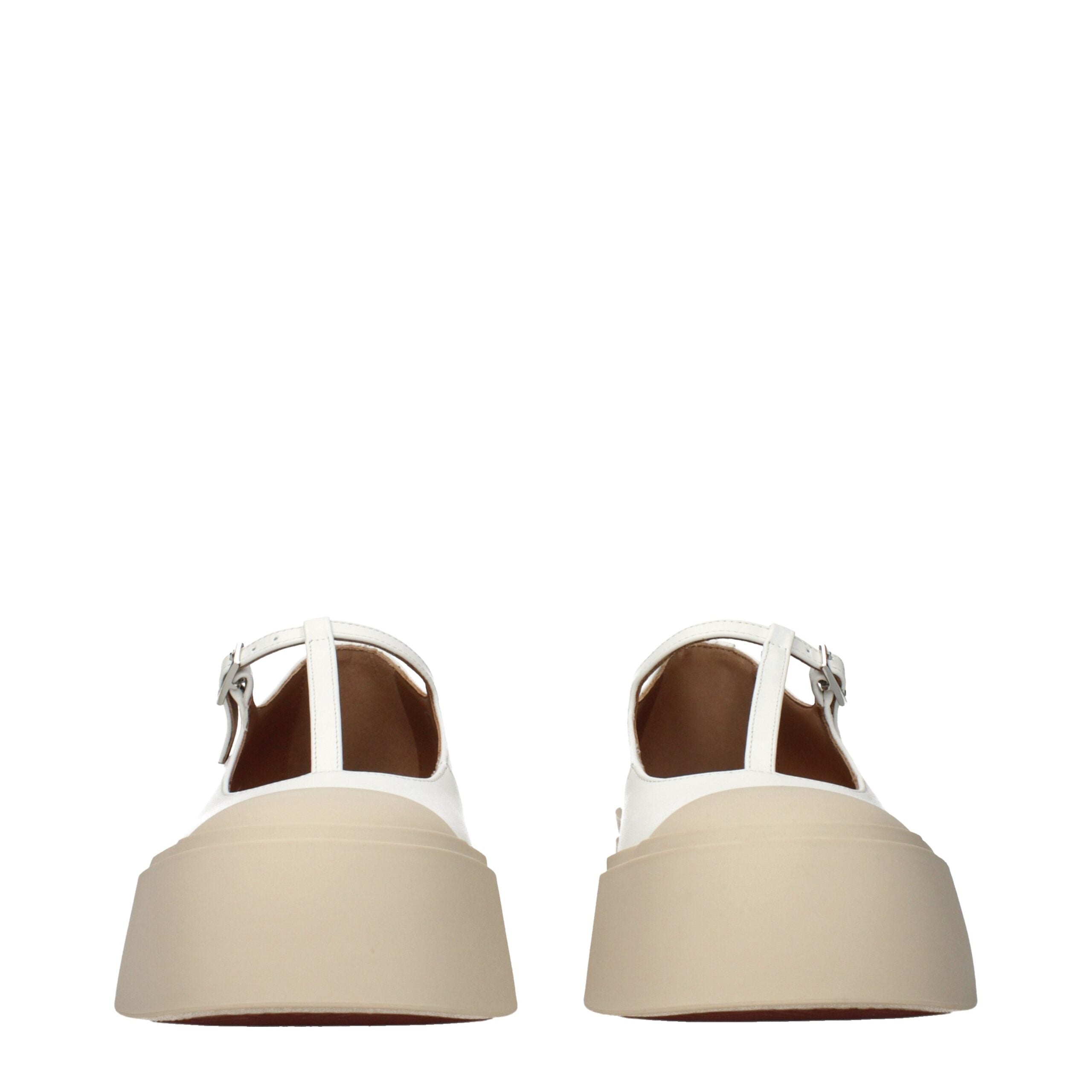 Mocassini slip-on in pelle bianca