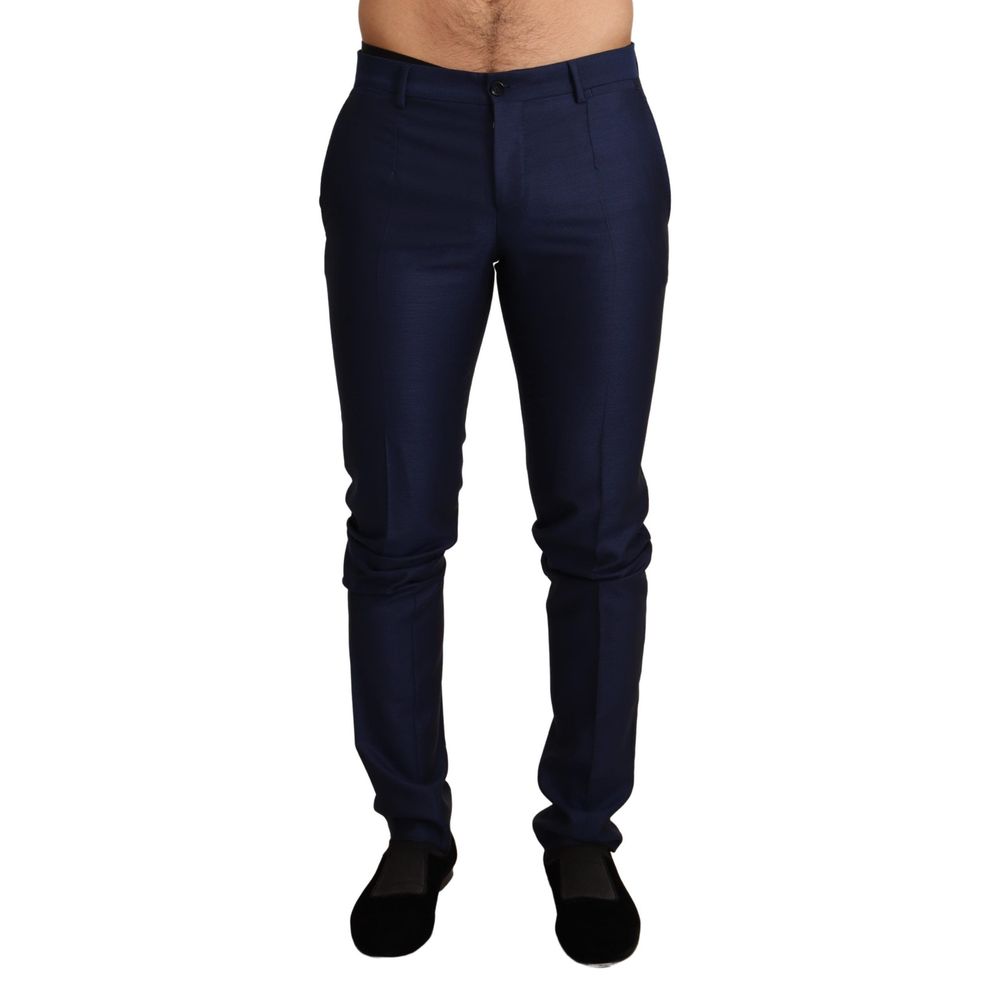 Blaue Hose aus Schurwolle