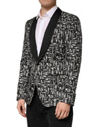 Black Jazz Club Silk Single Breasted Blazer