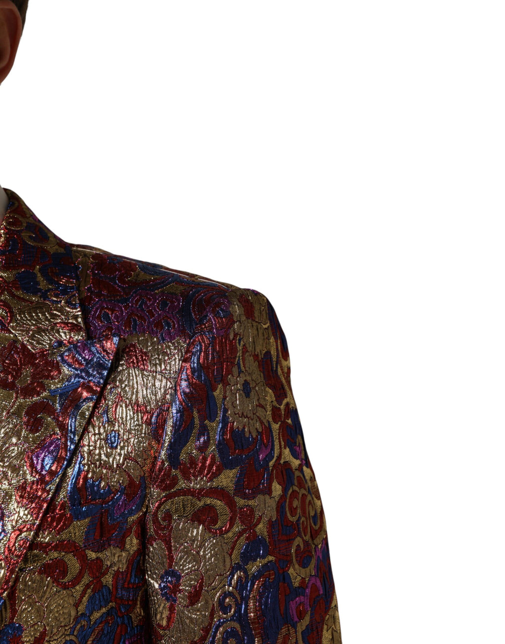 Mehrfarbiger Jacquard-Einreiher-Blazer