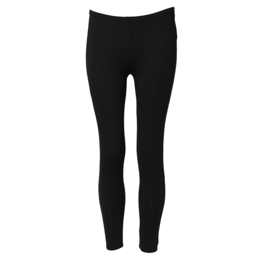 Schwarze Skinny Mid-Waist Cropped Leggings