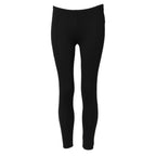 Schwarze Skinny Mid-Waist Cropped Leggings