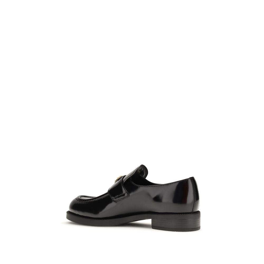 Mocassini Slip-On in Pelle di Vitello Nera Bos Taurus