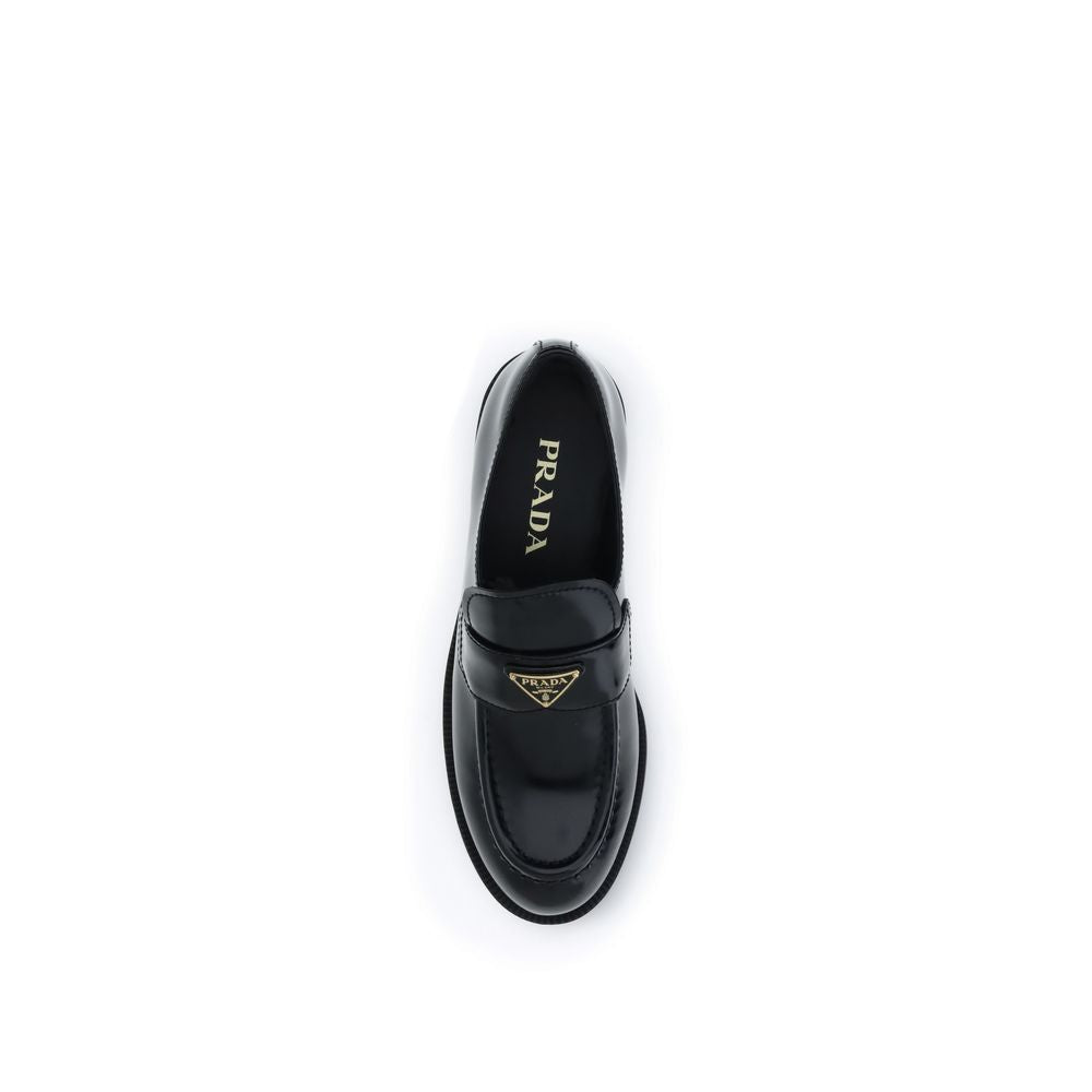 Mocassini Slip-On in Pelle di Vitello Nera Bos Taurus