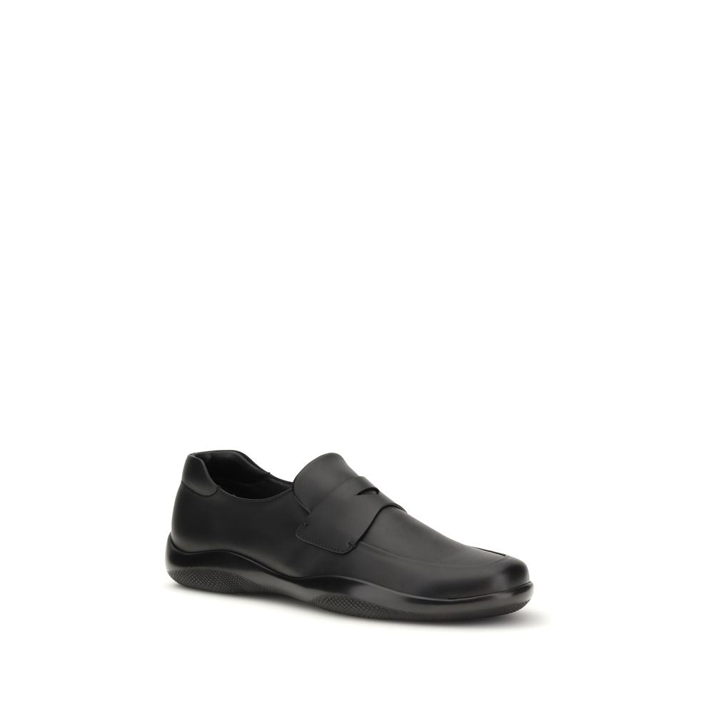 Slip-On Loafer aus schwarzem Kalbsleder Bos Taurus