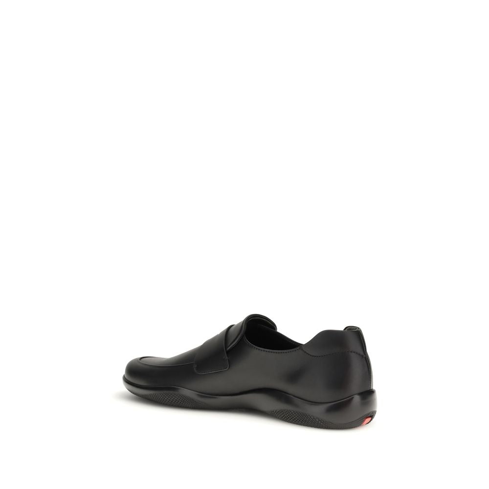 Mocassini Slip-On in Pelle di Vitello Nera Bos Taurus