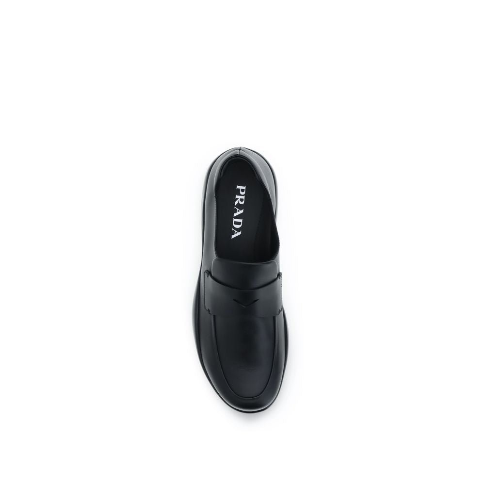 Slip-On Loafer aus schwarzem Kalbsleder Bos Taurus