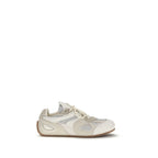 Beige Kalbsleder Bos Taurus Low Top Sneakers