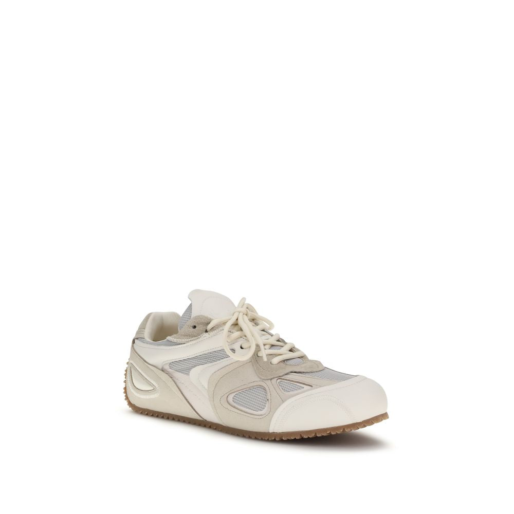 Beige Kalbsleder Bos Taurus Low Top Sneakers